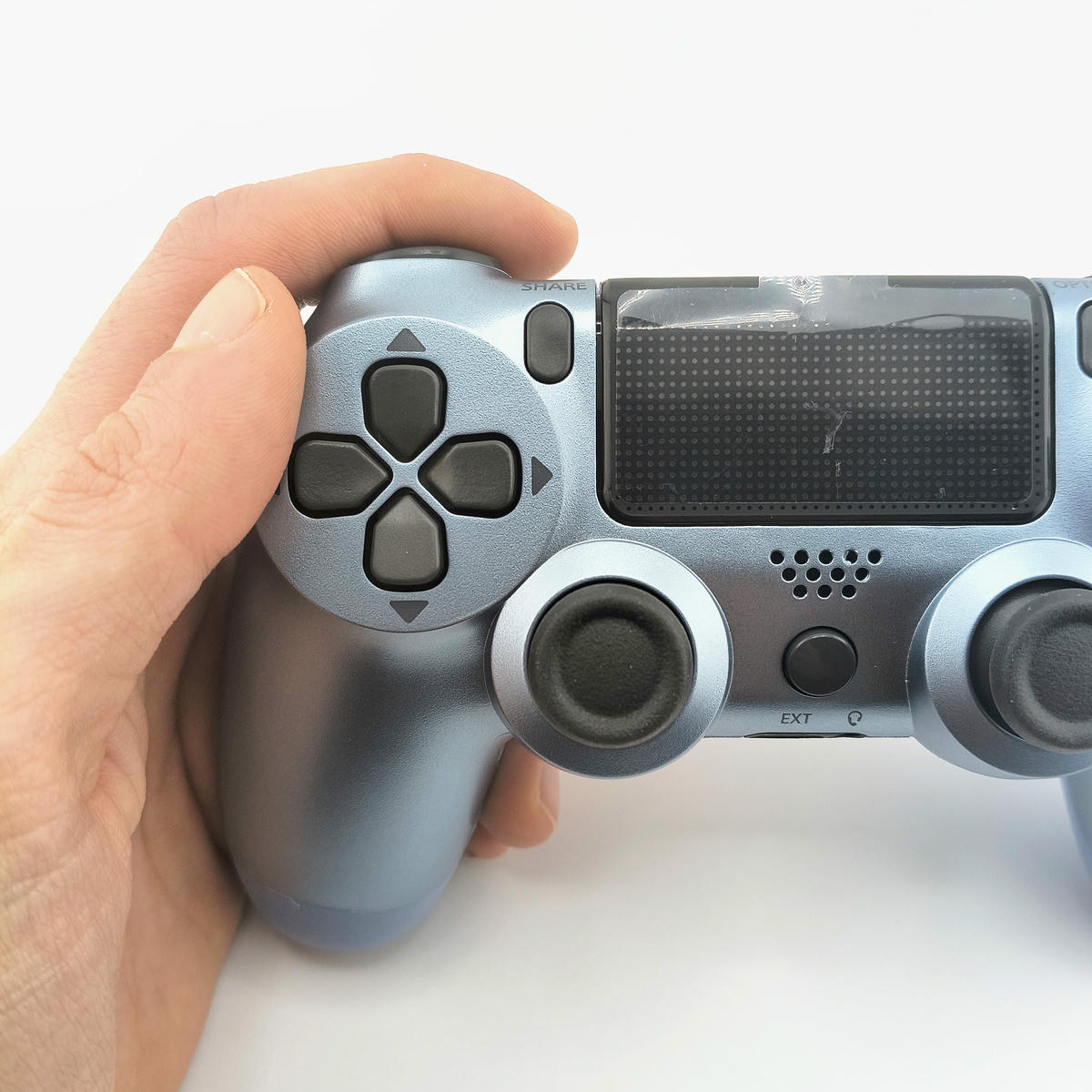 Controller Wireless Compatibile con Console PS4 - Azzurro Metallizzato