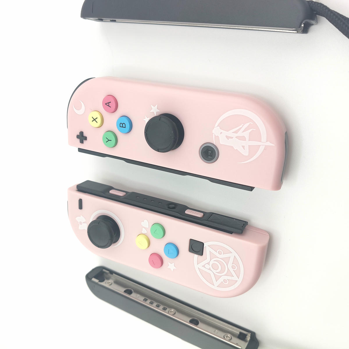 Joy-con compatibili versione Starry Sky per Switch e Switch OLED, levette analogiche reattive e finitura opaca soft-touch.