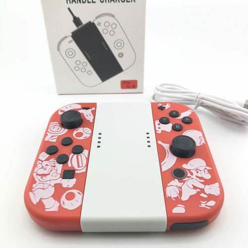 Impugnatura di ricarica per controller wireless vista angolata design ergonomico per maggiore comfort di gioco